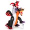 Costway 8 FT Inflatable Twin-Headed Dragon Decoration Giant Halloween Inflatables with 5 LED Lights 4 Flashing Lights & 2 Disco Lights